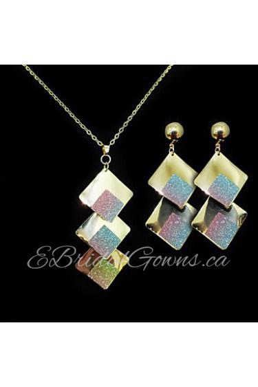 Jewelry Set Women's Anniversary / Wedding / Engagement / Gift / Party / Special Occasion Jewelry Sets Alloy Non Stone Necklaces / Earrings