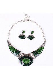 Jewelry Set Women's Party Jewelry Sets Alloy Non Stone Earrings / Necklaces Silver