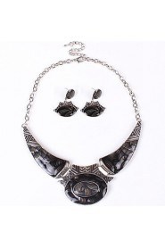 Jewelry Set Women's Party Jewelry Sets Alloy Non Stone Earrings / Necklaces Silver