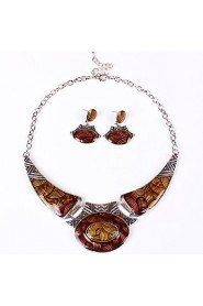 Jewelry Set Women's Party Jewelry Sets Alloy Non Stone Earrings / Necklaces Silver