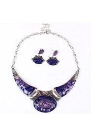 Jewelry Set Women's Party Jewelry Sets Alloy Non Stone Earrings / Necklaces Silver