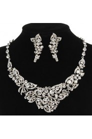 Jewelry Set Women's Anniversary / Wedding / Engagement / Birthday / Gift / Party / Special Occasion Jewelry Sets Alloy Rhinestone