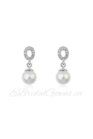 Austria Pearl Alloy Earrings (More Colors)