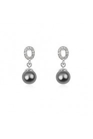 Austria Pearl Alloy Earrings (More Colors)