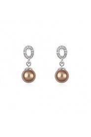 Austria Pearl Alloy Earrings (More Colors)