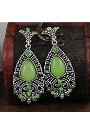 Wholesale Vintage Earrings Green Earrings Brincos for Women Spring and Summer Bohemia Earrings