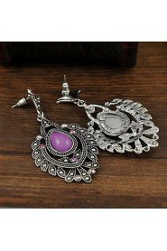 New Vintage Purple Earrings Jewelry