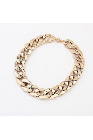 Women's Fashion Thick Chain Simple Wild Plastic Necklace