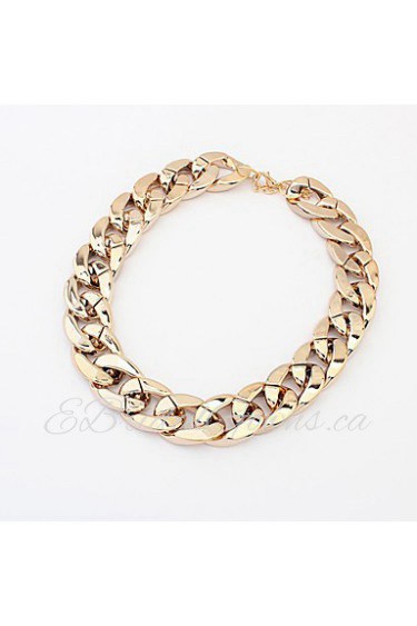 Women's Fashion Thick Chain Simple Wild Plastic Necklace