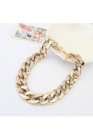 Women's Fashion Thick Chain Simple Wild Plastic Necklace