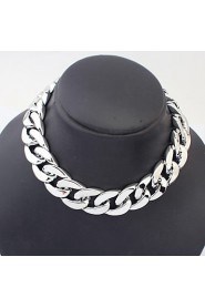 Women's Fashion Thick Chain Simple Wild Plastic Necklace