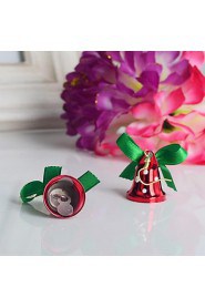 Lureme Fashion Christmas Bowknot Red Small Bell Anez Alloy Drop Earrings