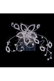 Fashion Alloy Wedding/Party Jewelry Set With Rhinestone