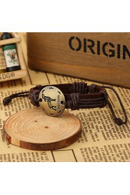 Korean Style Genuine Leather Factory Direct Sales Bracelet(Random Color)(1Pc)