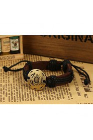 Korean Style Genuine Leather Factory Direct Sales Bracelet(Random Color)(1Pc)