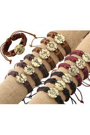 Korean Style Genuine Leather Factory Direct Sales Bracelet(Random Color)(1Pc)