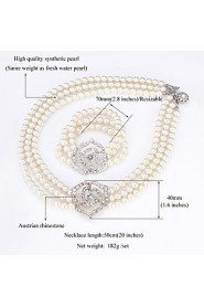 InStyle Big Pearl Vintage Bracelet Bangle Necklace High Quality