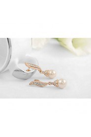 Drop Earrings Women's Alloy Earring Imitation Pearl