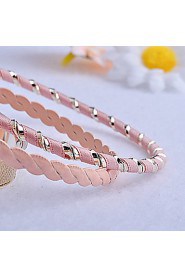 Women's Round Bangles Bracelet Alloy