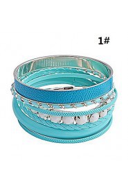 Women's Round Bangles Bracelet Alloy