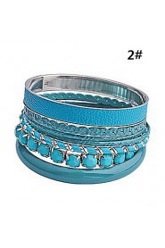 Women's Round Bangles Bracelet Alloy