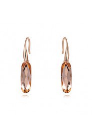 Women's Cubic Zirconia/Elegant Rose Gold Alloy Drop Earrings