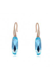 Women's Cubic Zirconia/Elegant Rose Gold Alloy Drop Earrings