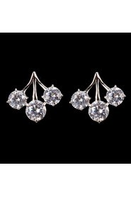 Stud Earrings Women's Cubic Zirconia/Alloy Earring