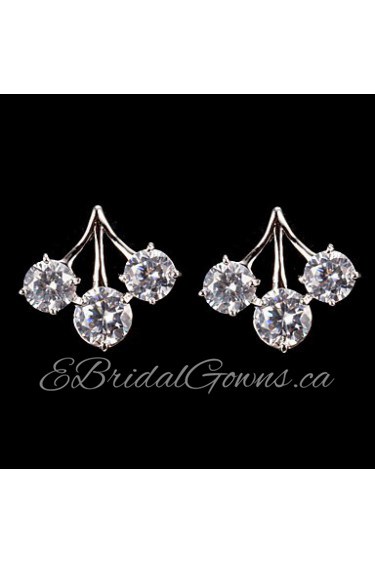 Stud Earrings Women's Cubic Zirconia/Alloy Earring