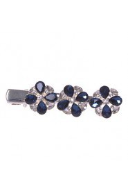 Women/Flower Girl Alloy Barrette With Sapphire/Rhinestone Wedding/Party Headpiece