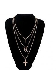 Women's Angel wings Cross Gold Necklace