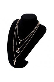 Women's Angel wings Cross Gold Necklace