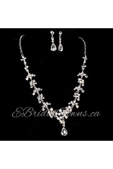 Jewelry Set Women's Anniversary / Wedding / Engagement / Gift / Party / Special Occasion Jewelry Sets Alloy / Rhinestone Rhinestone