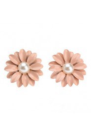 Stud Earrings Women's Pearl Earring Imitation Pearl