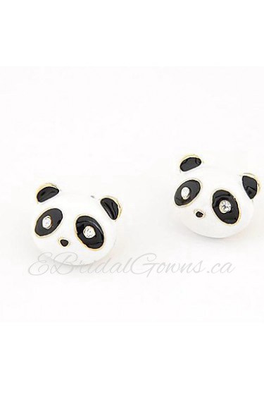 Fashion Lovely Panda Stud Earrings