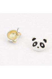 Fashion Lovely Panda Stud Earrings