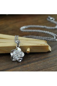 Women's New Necklace & Pendants Flower with CZ Pendant Necklaces