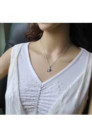 Women's New Necklace & Pendants Flower with CZ Pendant Necklaces