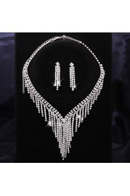 Elegant Alloy With Rhinestone Ladies' Jewelry Sets