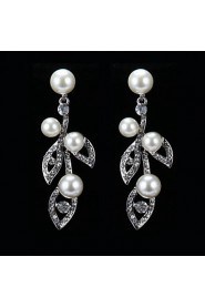 Flower style Women's Cubic Zirconia/Alloy/Imitation Pearl Wedding/Party Jewelry Set With