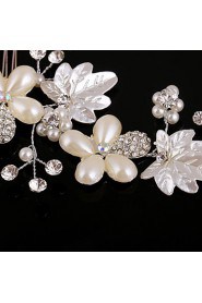 Women's Pearl / Rhinestone / Alloy Headpiece-Wedding / Special Occasion Hair Combs 1 Piece