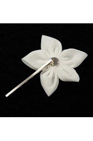 Elegant Chiffon With Pearl Women's Corsage Brooch