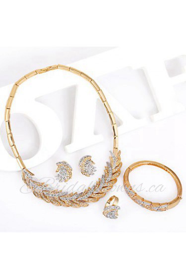 WesternRain Women's Alloy / Rhinestone Jewelry Set Rhinestone