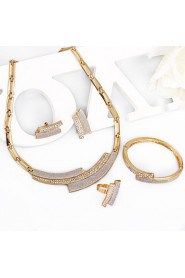 WesternRain Women's Alloy / Rhinestone Jewelry Set Rhinestone