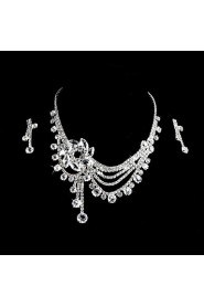 Jewelry Set Women's Anniversary / Wedding / Engagement / Birthday / Party / Special Occasion Jewelry Sets Alloy / Rhinestone Rhinestone