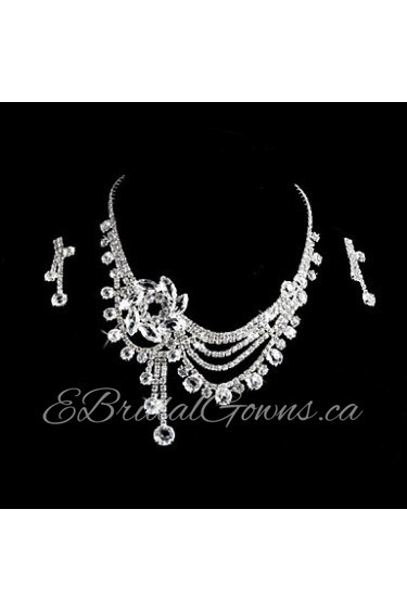 Jewelry Set Women's Anniversary / Wedding / Engagement / Birthday / Party / Special Occasion Jewelry Sets Alloy / Rhinestone Rhinestone