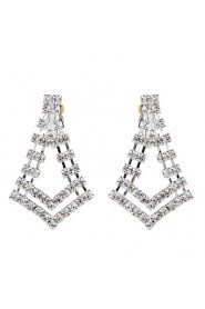 Luxurious Ladies'/Women's Alloy Wedding/Party Jewelry Set With Rhinestone