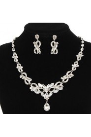 Jewelry Set Women's Anniversary / Wedding / Engagement / Birthday / Gift / Party / Special Occasion Jewelry Sets Alloy Rhinestone