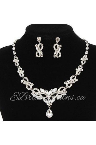 Jewelry Set Women's Anniversary / Wedding / Engagement / Birthday / Gift / Party / Special Occasion Jewelry Sets Alloy Rhinestone