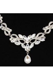 Jewelry Set Women's Anniversary / Wedding / Engagement / Birthday / Gift / Party / Special Occasion Jewelry Sets Alloy Rhinestone